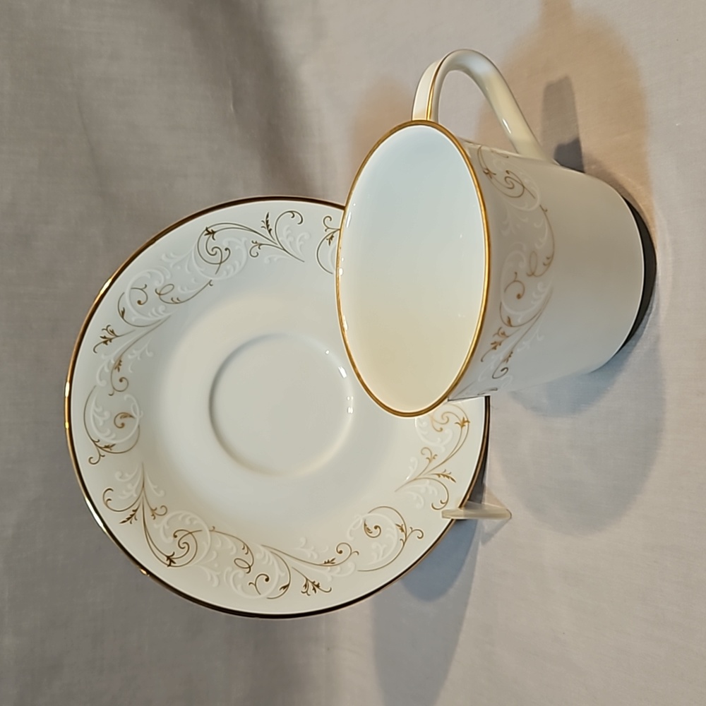 Noritake Duetto 6610 Cup & Saucer new